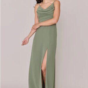 Formal green dress by Revelry